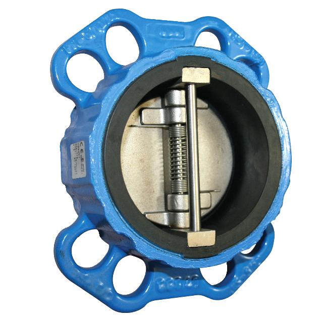 Rubber Lined Dual Plate Check Valve ANSI150 PN10 PN16 JIS10K