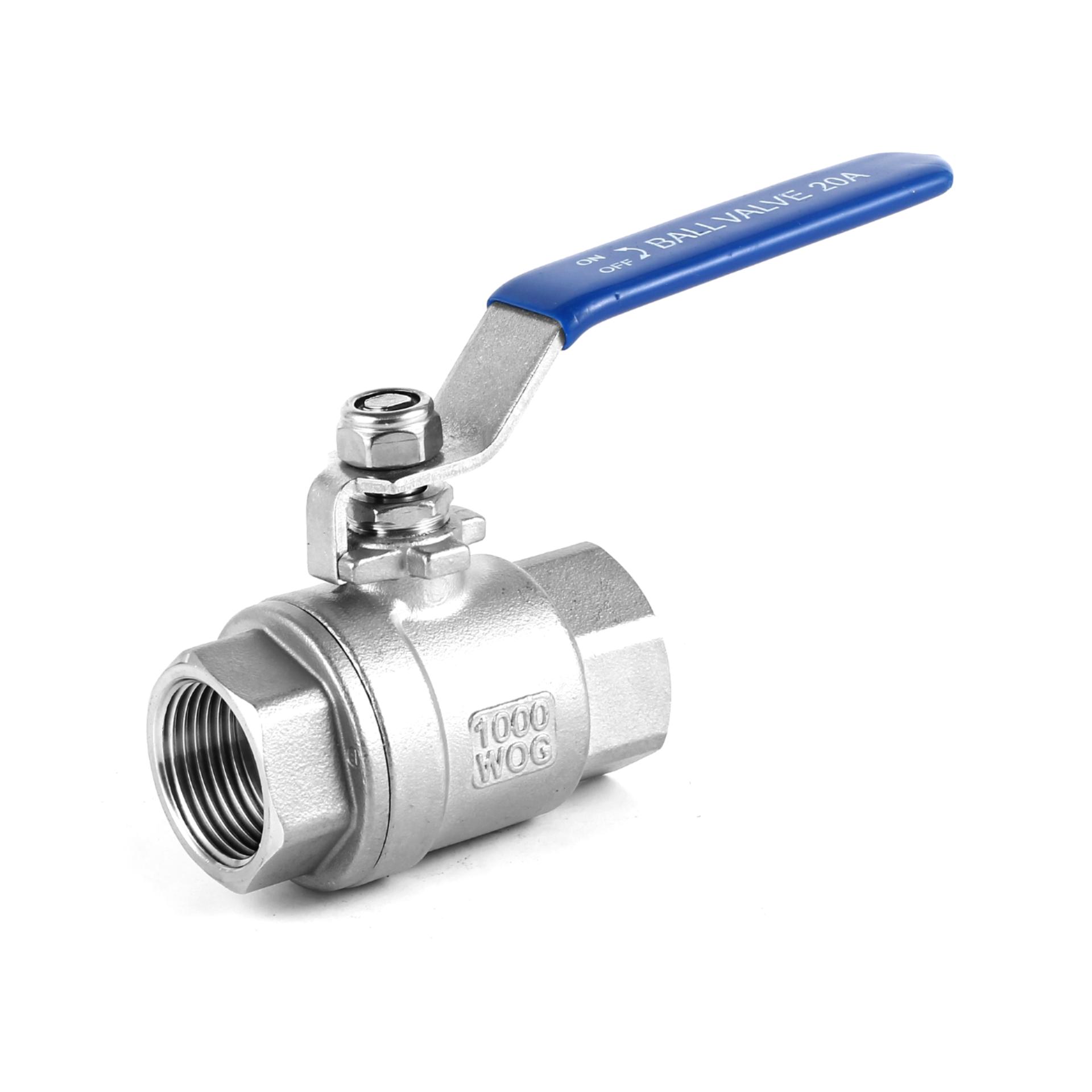 2PC Stainless Steel Threaded Ball Valve