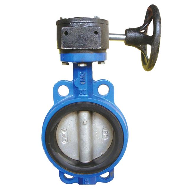 Wafer Butterfly Valve With Worm Gear