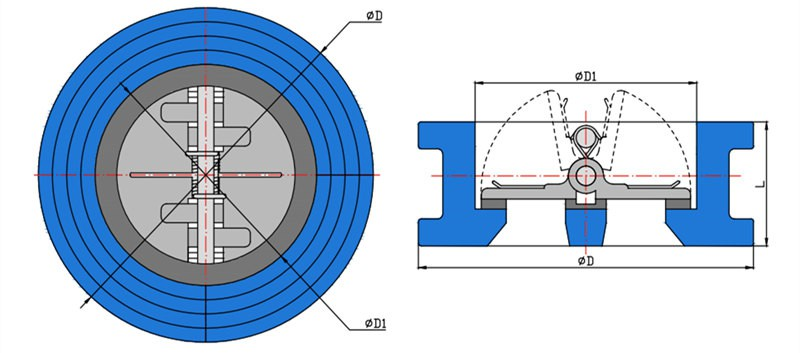 Double Plate Check Valve Wafer Type (2)