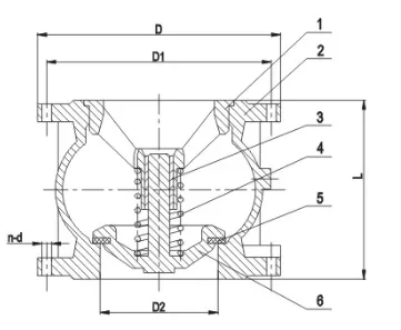 Flanged Vertical Lift Spring Non Return Silent Check Valve Pn16 (1)(1)