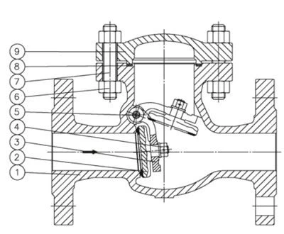 BS1868 Cast steel swing check valve (1)