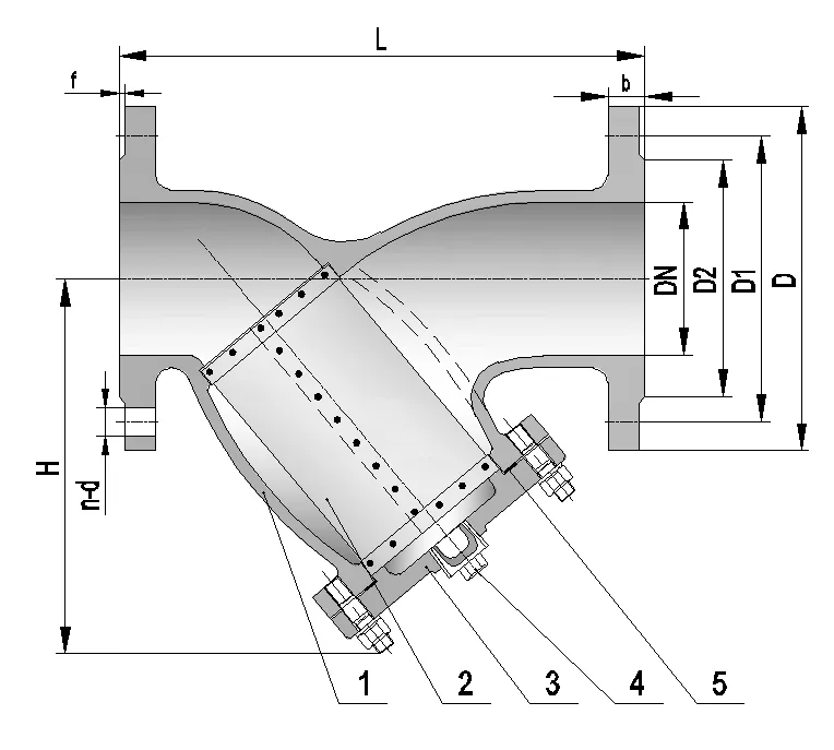 Y Type Flange End Strainer with Drain Cap (8)