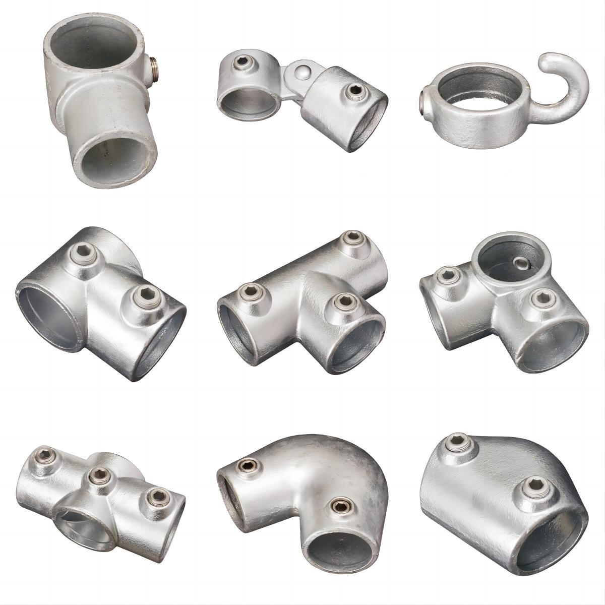 BS En 1562 ASTM A197 Galvanized Malleable Iron Key Clamp Fitting