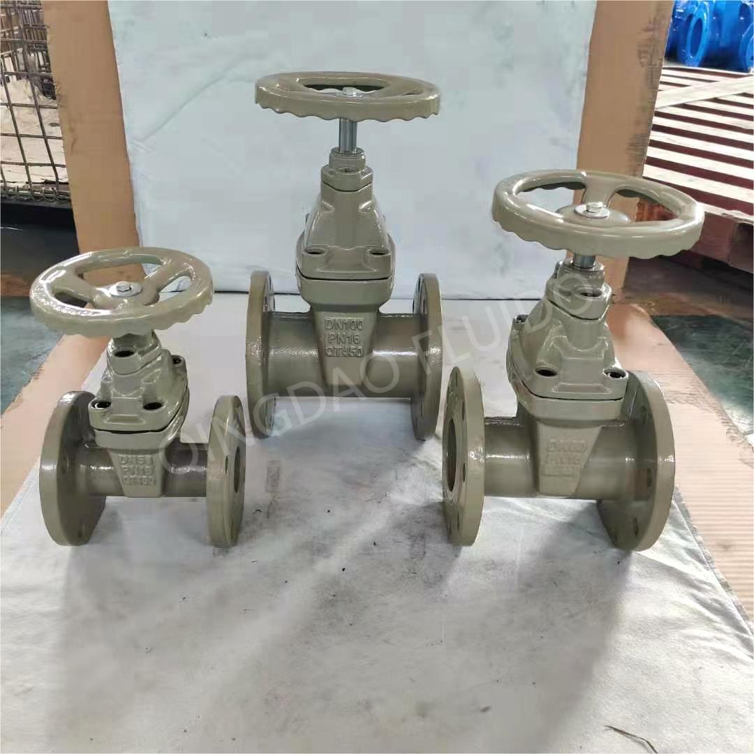 Gray painted finish cast iron valves shipped (4)