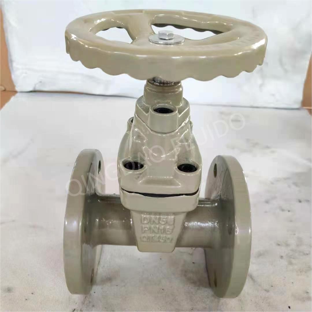 Gray painted finish cast iron valves shipped (5)