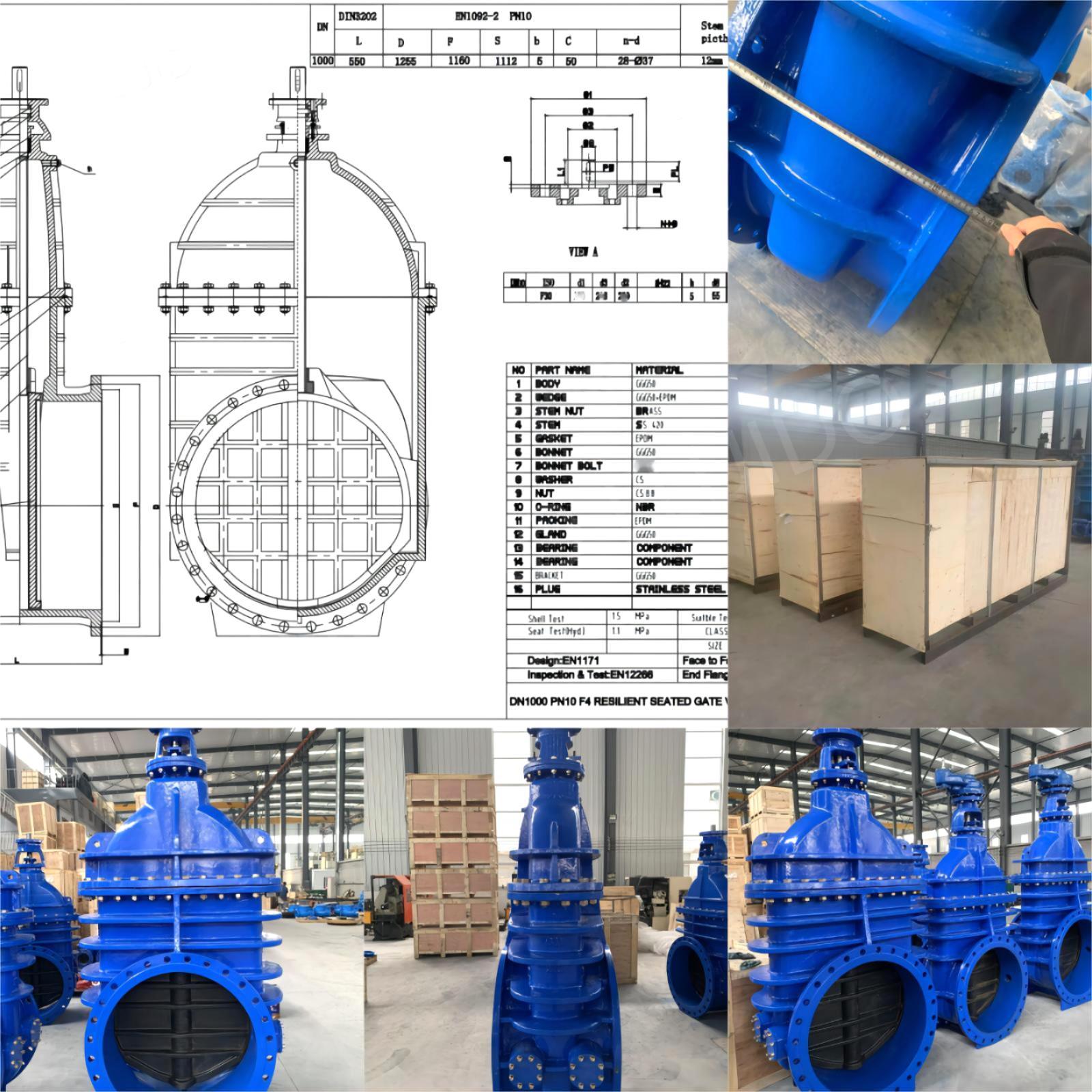 DN1000 PN10 Cast Iron Valve Has Been Shipped